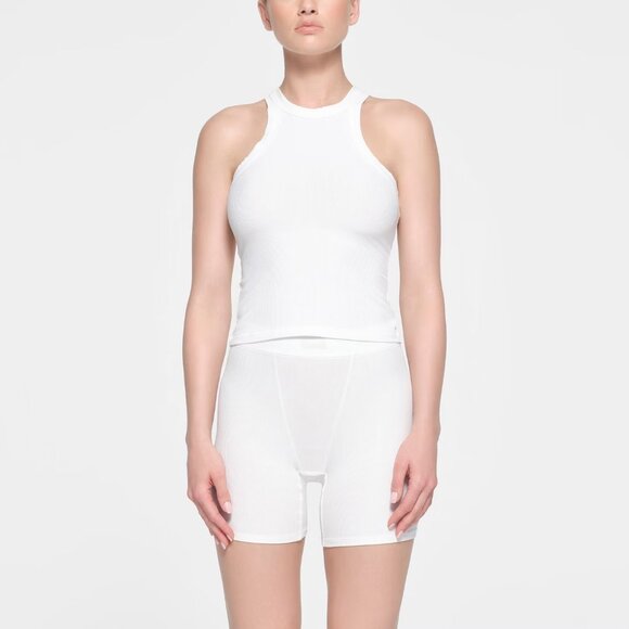 Skims Soft Lounge High Neck Tank in Marble Size Small - Picture 1 of 9